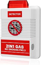 2-in-1 Smart Air Quality Monitor with Remote Control - Cigarette Smoking & PM2.5 Detector for Office/Public Spaces, Voice Alert System & Real-Time Environmental Monitoring