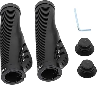 1 par Cubiertas de Manillar para Bicicleta Accesorios de Manillar Cómodos y Instalación Absorción de Vibraciones de Color Negro