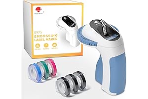 Memoqueen Embossing Punch Label Maker with Labels
