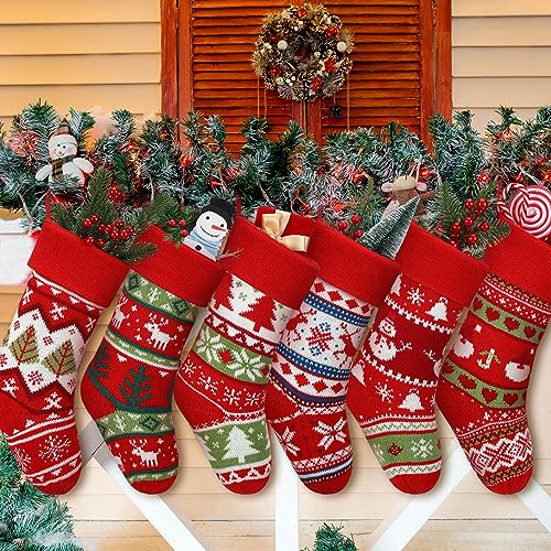 Chaussettes de Noël tricotées Liitrsh haut de gamme aux motifs de flocon - 8