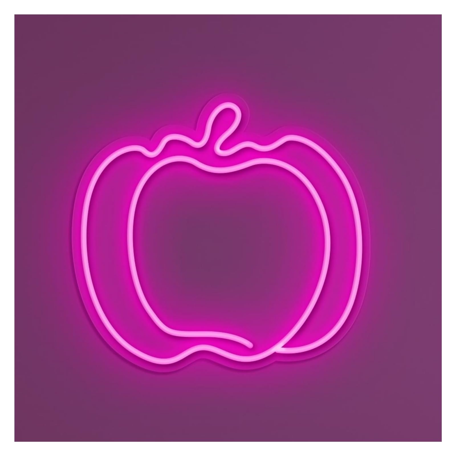RONGCH Hanging Art Signs Pumpkin Neon Sign, Suitable for Farmhouse Art Decor with Brightness Adjustable 36cm