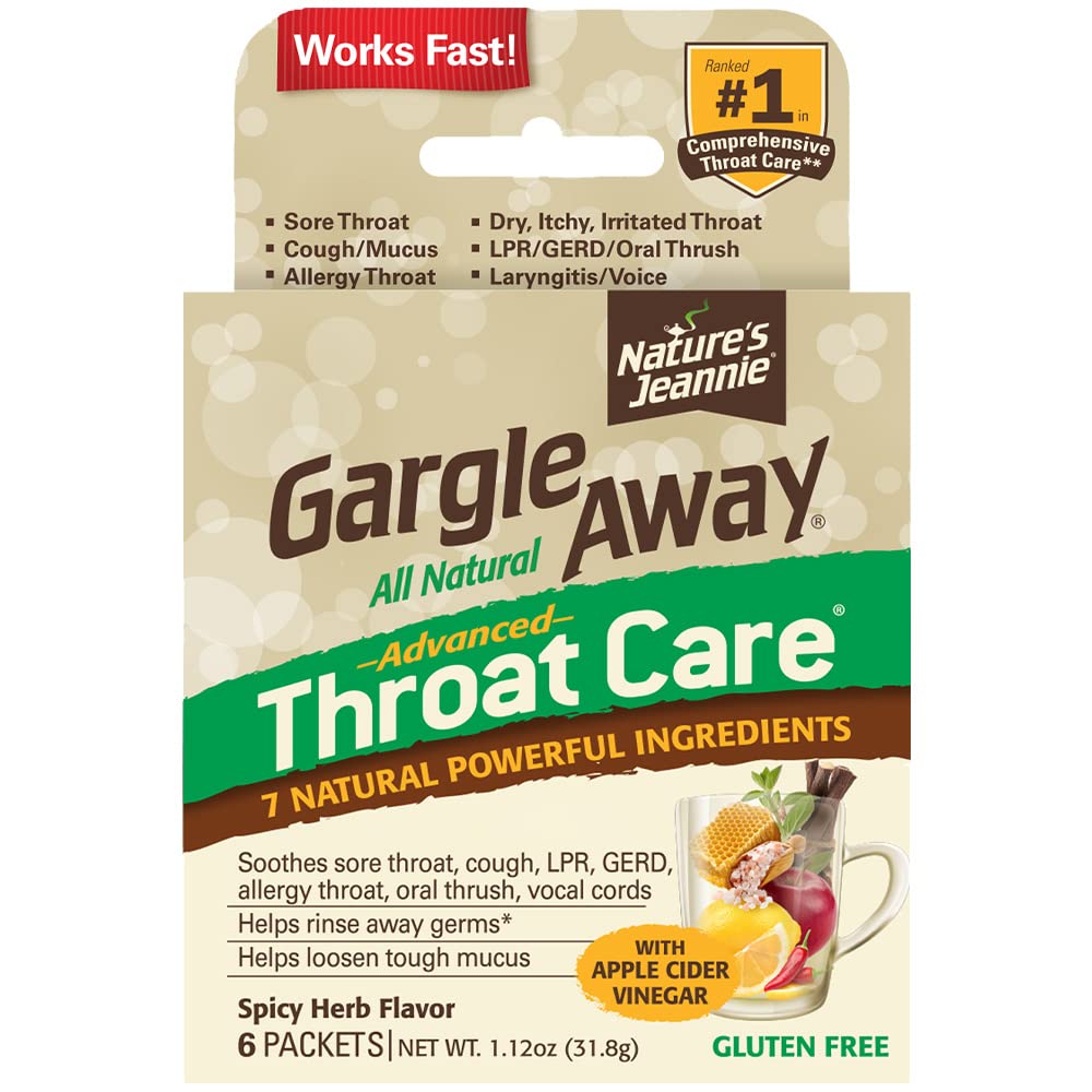 Gargle Away by Nature's Jeannie Natural Sore Throat Remedy, Vocal