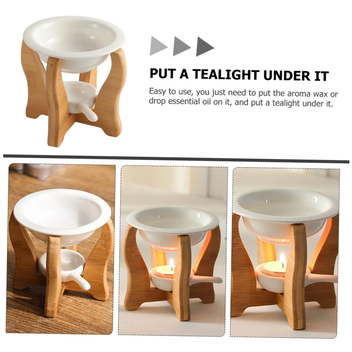 Cabilock 1 Set Aroma Lamp Stove Candle Holder Decorative Incense Burner Ceramics Incense Burner Ceramic Wax Warmer Aroma Diffuser Burner Tealight Oil Burner Aromatherapy Furnace