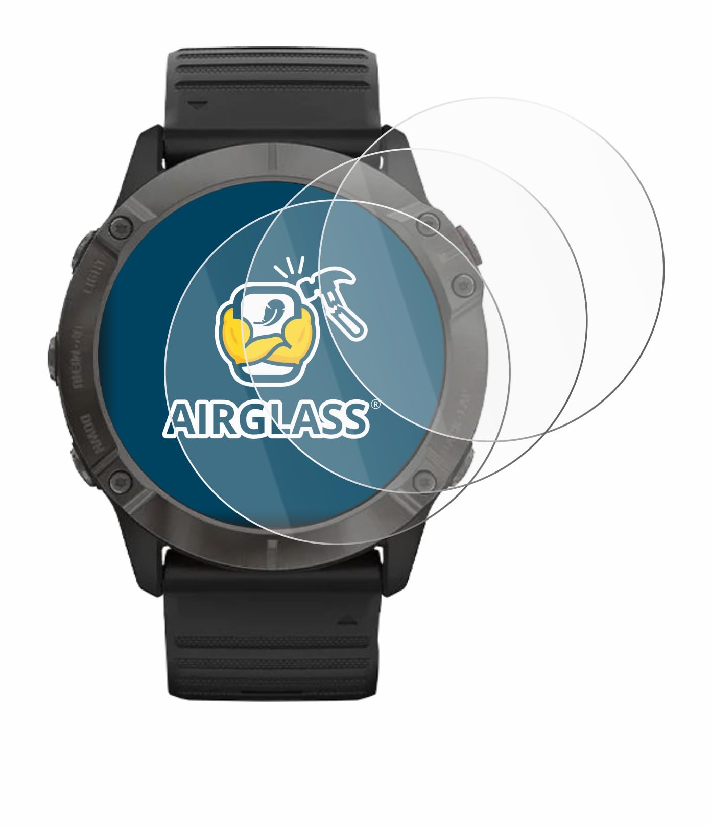 brotect Pellicola Protettiva Vetro per Garmin fenix 3/3 HR Protezione Schermo [Durezza Estrema 9H, Chiaro