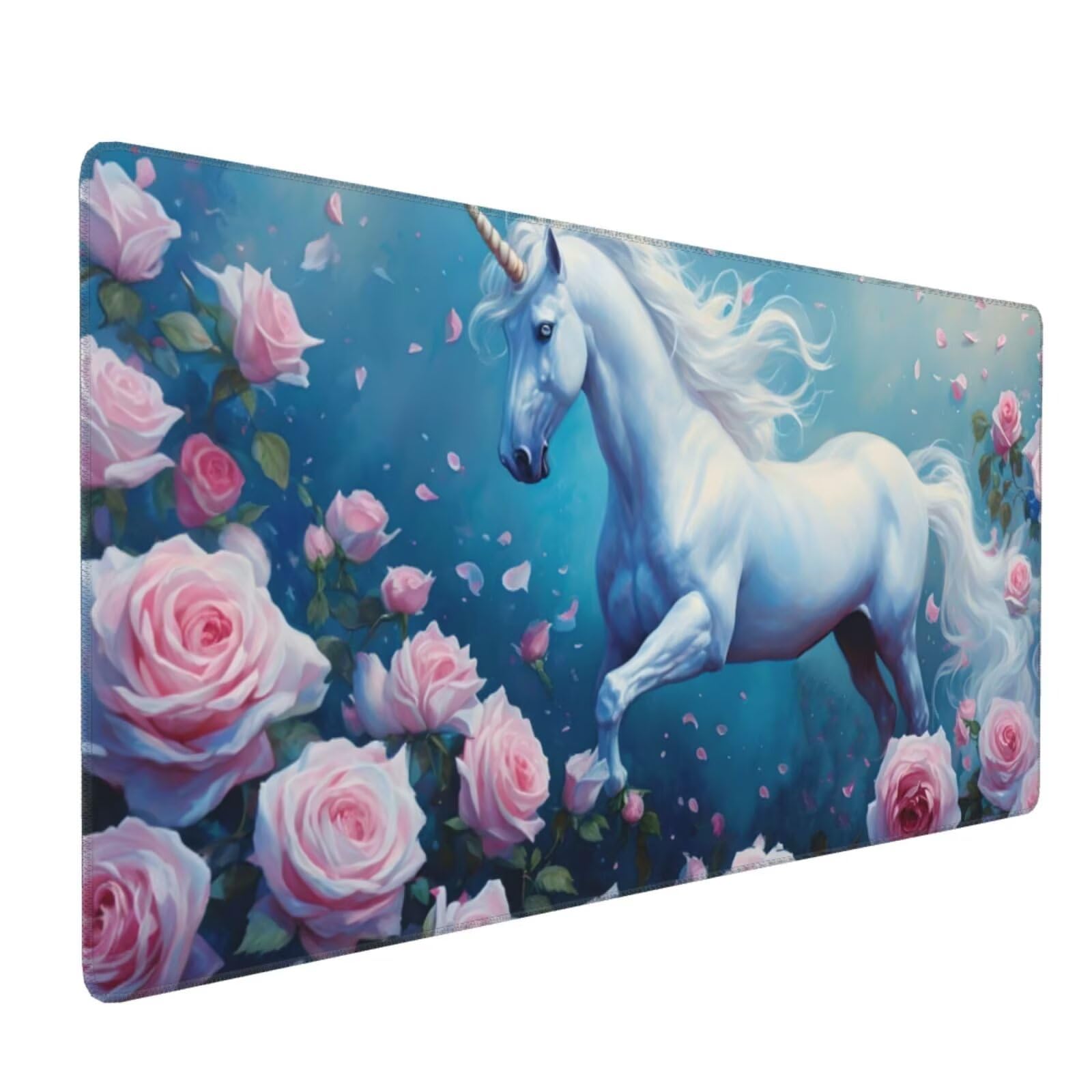 Podkładka pod mysz z kwiatami konie XXL podkładka pod mysz 1000 x 500 x 3 mm akcesoria do gier, zmywalna, antypoślizgowa guma, wysoka precyzja i prędkość, antypoślizgowa powierzchnia, dla gracza R-479