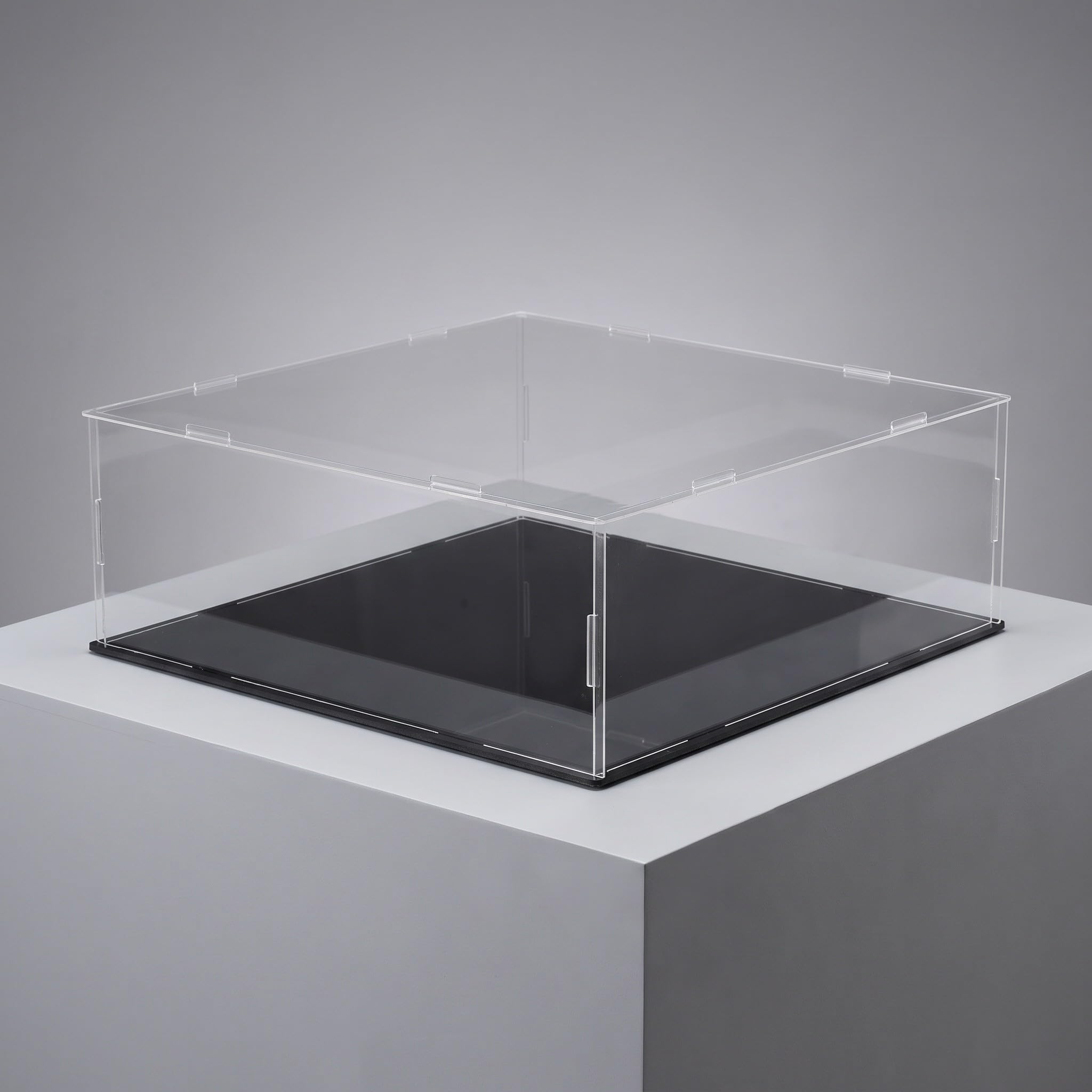 ibasenice Caja expositora apilable de acrílico Transparente para Figuras