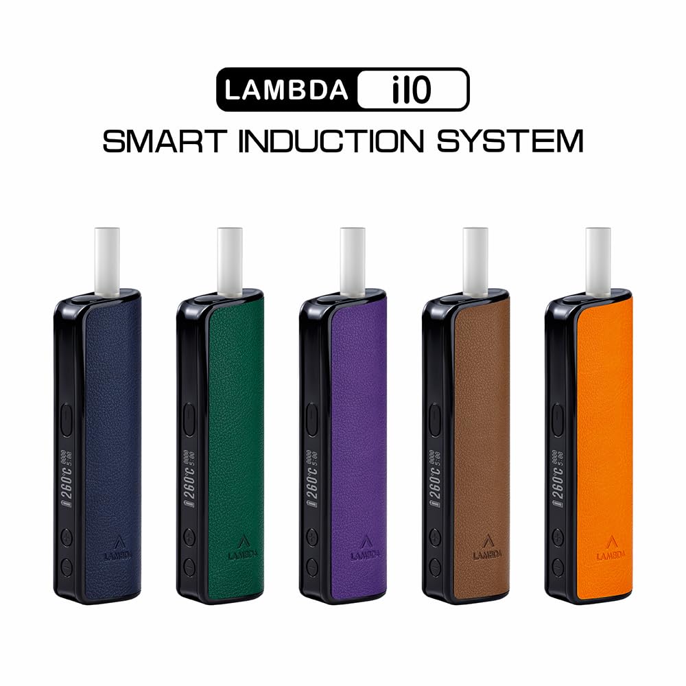 LAMBDA i10 HNB Heat-not-burn-Geräte, Berührungslose Elektromagnetische Induktionsheizung, OLED 3200mAh Einstellbare Heizzeit und Temperatur, erfordert keine Reinigung (Navyblau)