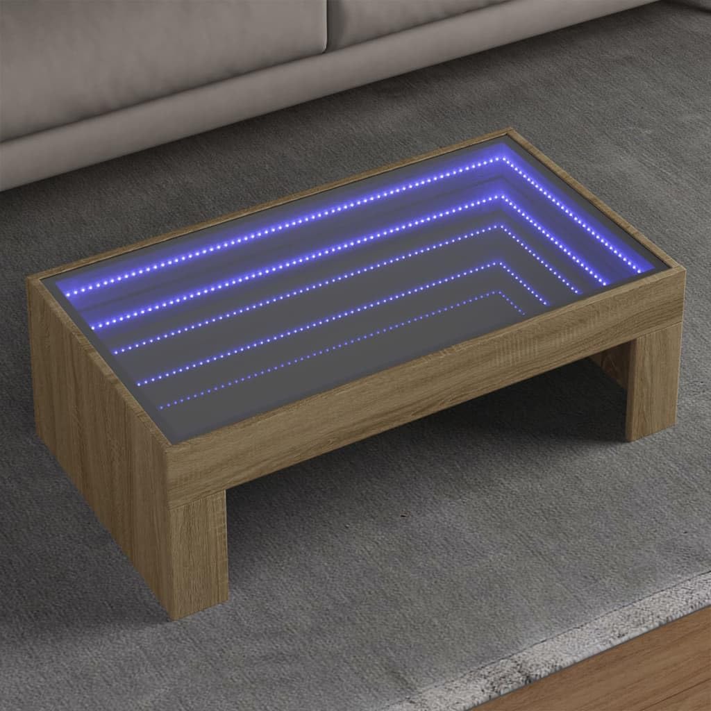 Table basse avec rangement pour un salon moderne et chaleureux