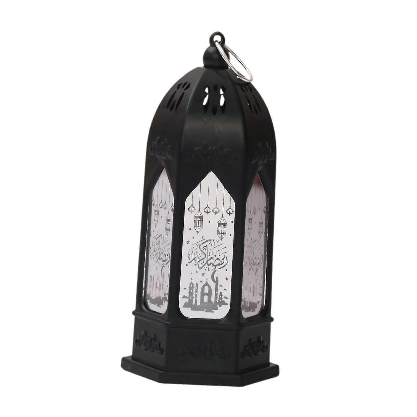 Joyhappst Image Color Ramadan Lantern Hanging Ramadan Lamp Ramadan Gift For Parties Weddings Patio Black