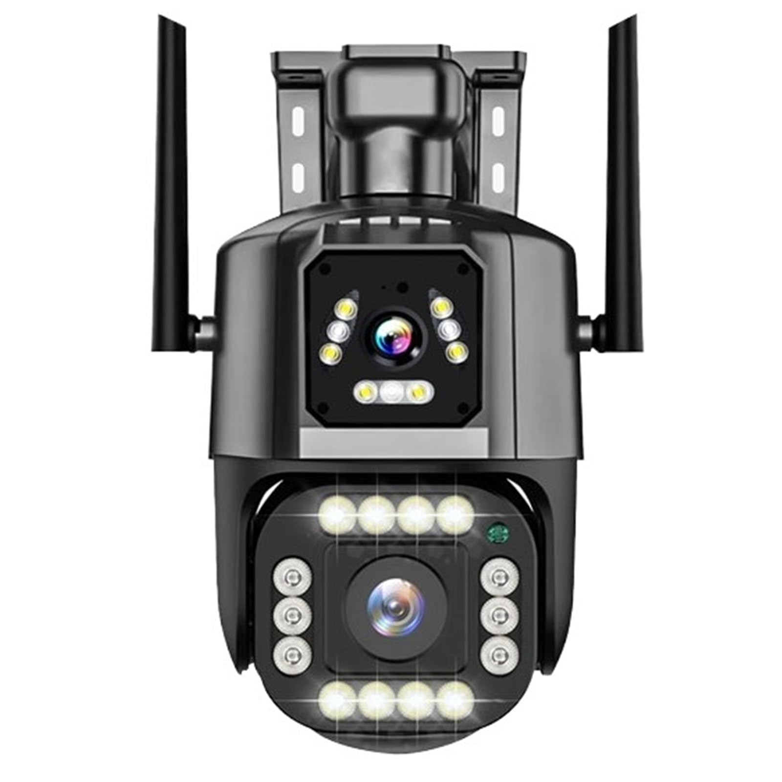 Kamera bezpieczeństwa, Kamera IP 4G/WiFi 4MP 4K z podwójnym obiektywem, ekranem, monitorem sieciowym, inteligentnym domem, kamerami PTZ CCTV na zewnątrz, ochroną bezpieczeństwa(WiFi Cam No Card)