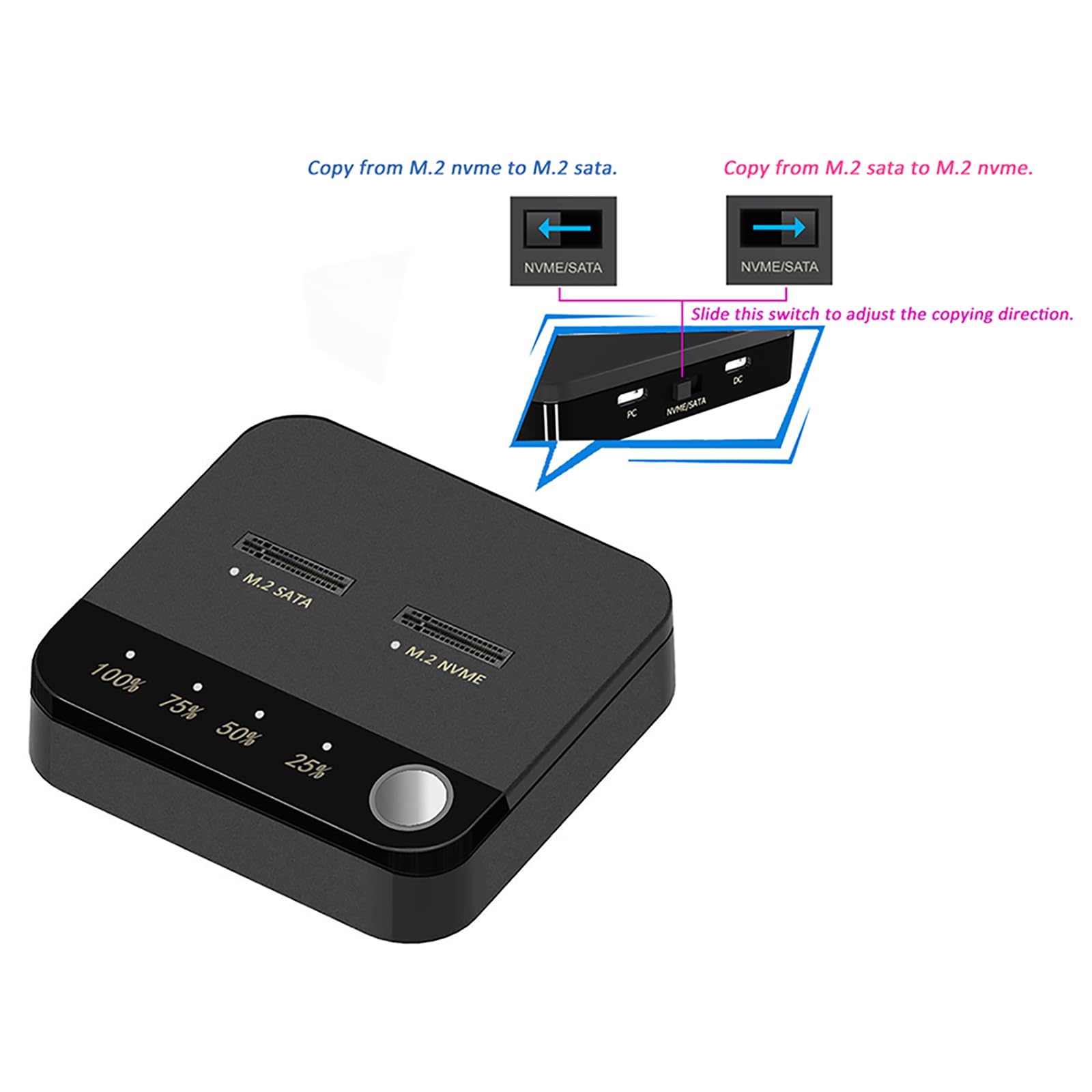 M.2 SSDデュプリケータ 2ベイ1Gbps高速オフラインクローン Amazon.co.jp: M.2 SSDデュプリケータ、2ベイ1Gbps高速