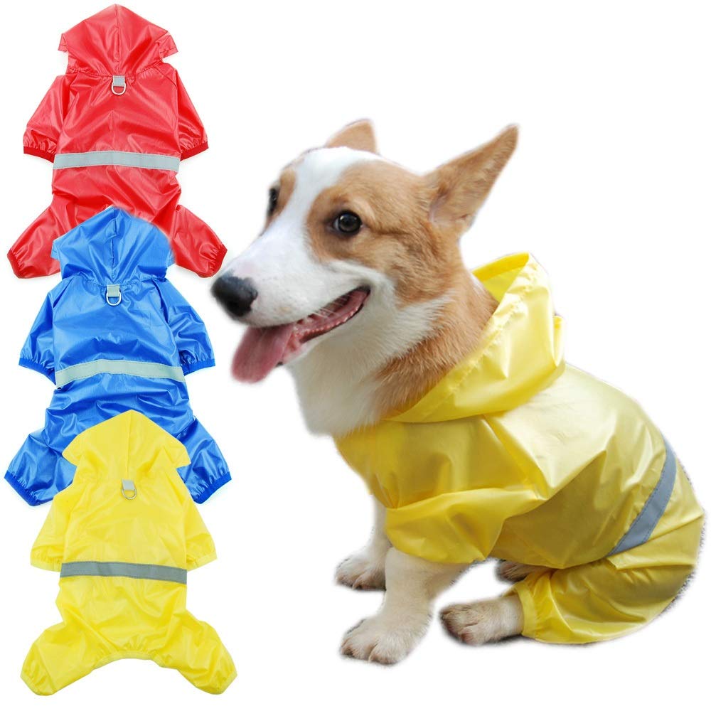 Pet Dog Płaszcz przeciwdeszczowy Pet Dog Wodoodporny płaszcz przeciwdeszczowy Kombinezon Odblaskowy płaszcz przeciwdeszczowy Ochrona przeciwsłoneczna Dog Outdoor Odzież Kurtka dla małych psów Artyku
