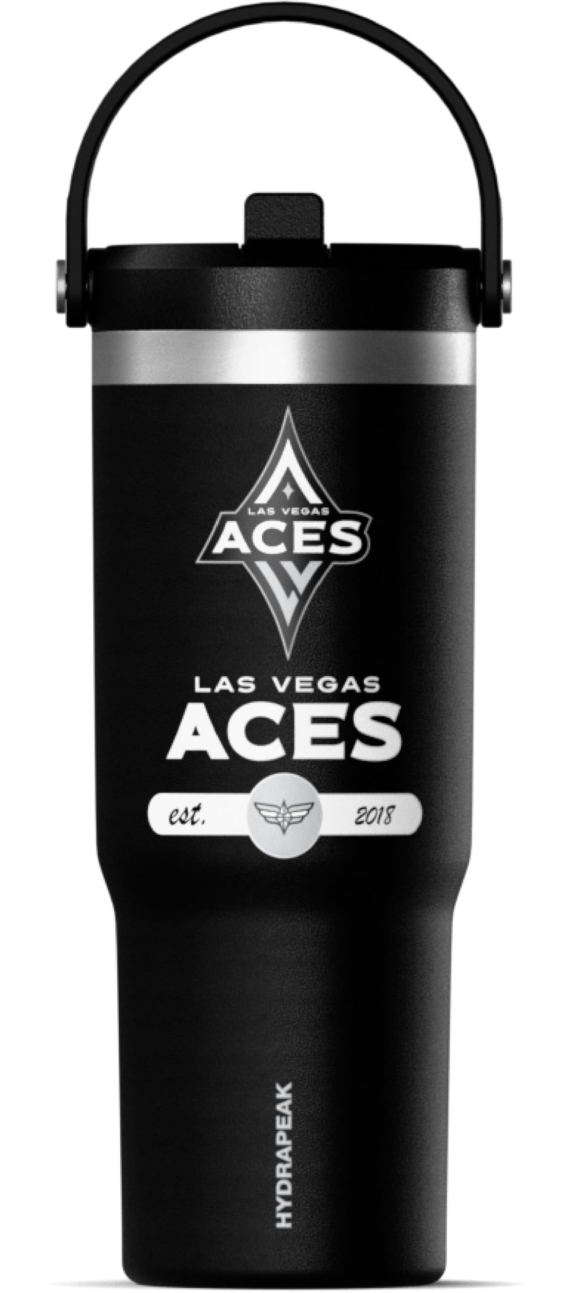 Hydrapeak x WNBA Officially Licensed Las Vegas Aces 32 oz Nomad Tumbler with Handle and Straw Lid Leakproof
