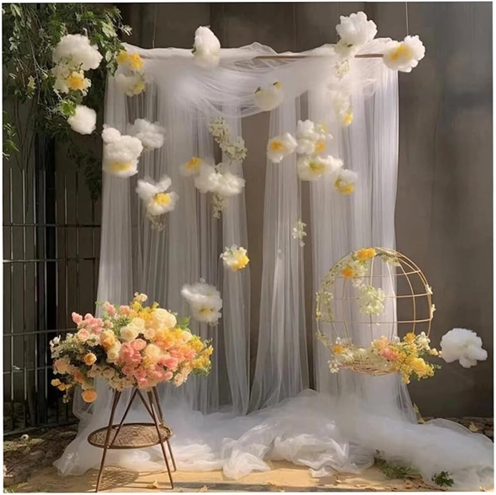 Tessuto Tulle Morbido Extra Largo 230cm X 200cm | Ideale Per Decorazioni Matrimonio, Abbigliamento E Fai Da Te - 2
