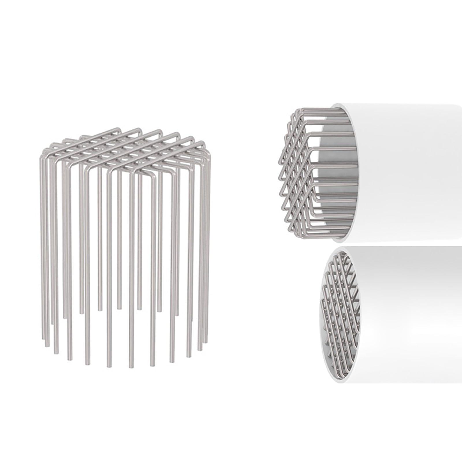 Stainless Steel Anti-Bird Drain Guard Cover, Adjustable Rodent Snake Proof Filter Mesh for Roof Pipe Vent, 4.5-18.9cm (110A/1 Pack)