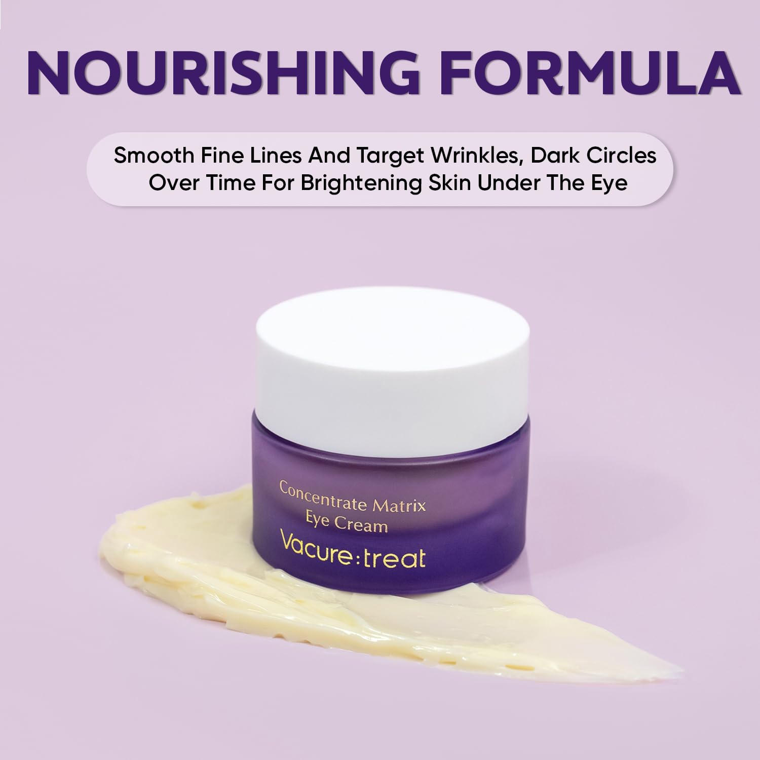 Eye Cream for Bag Under the Eyes, Dark Circles, Swelling Treatment, Anti-aging, Minimizes Wrinkles, Moisturizing Eyes Cream for Women, Suitable for Sensitive Skin 0.5Fl (15ml), 1 Count
