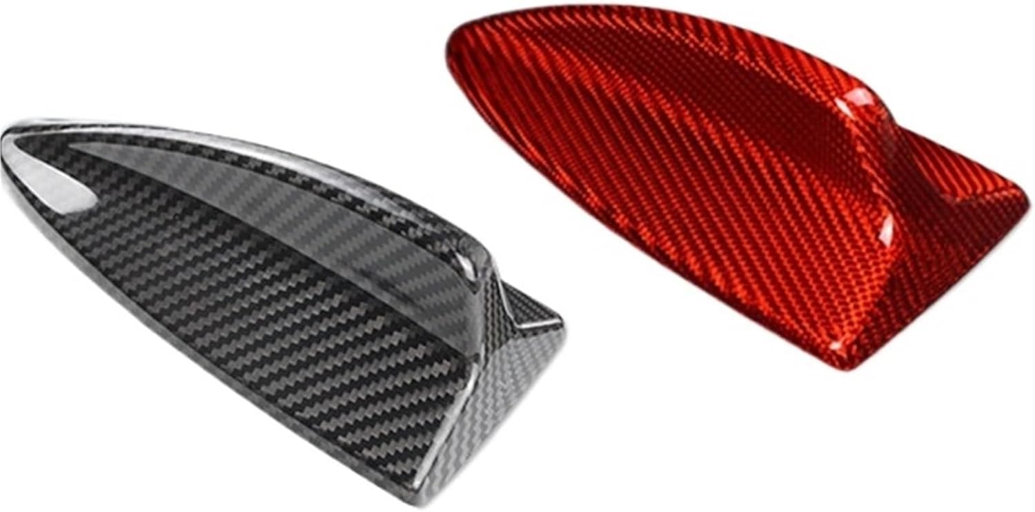 Car Roof Signal Shark Fin Carbon Cover Compatible with BMW 1 Series E82 2007 2008 2009 2010 2011 2012 2013(Black)
