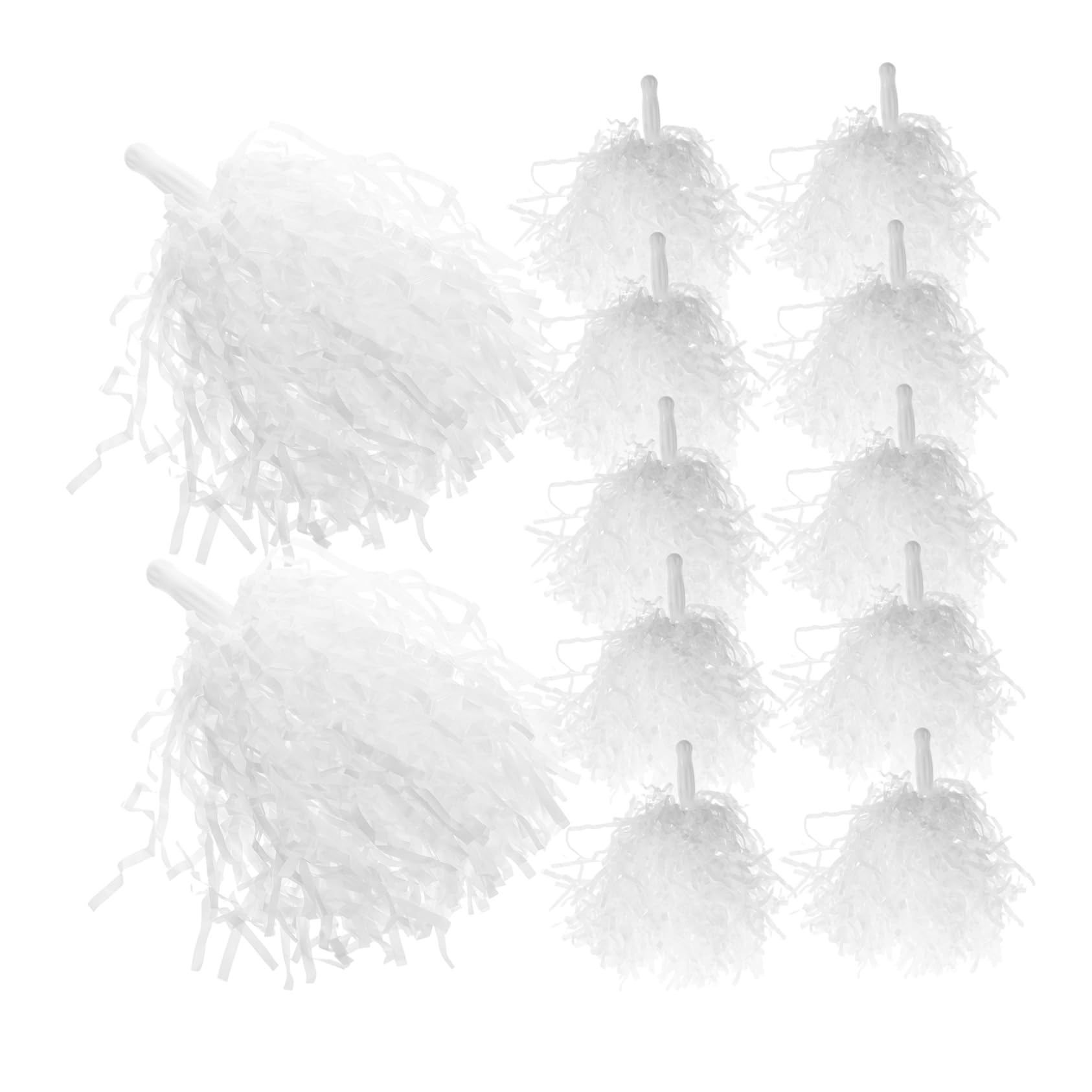 Garneck 12pcs Reusable Cheerleading Pom Poms Large Dance for Girls Cheerleading Ornaments Cheer Supplies Props