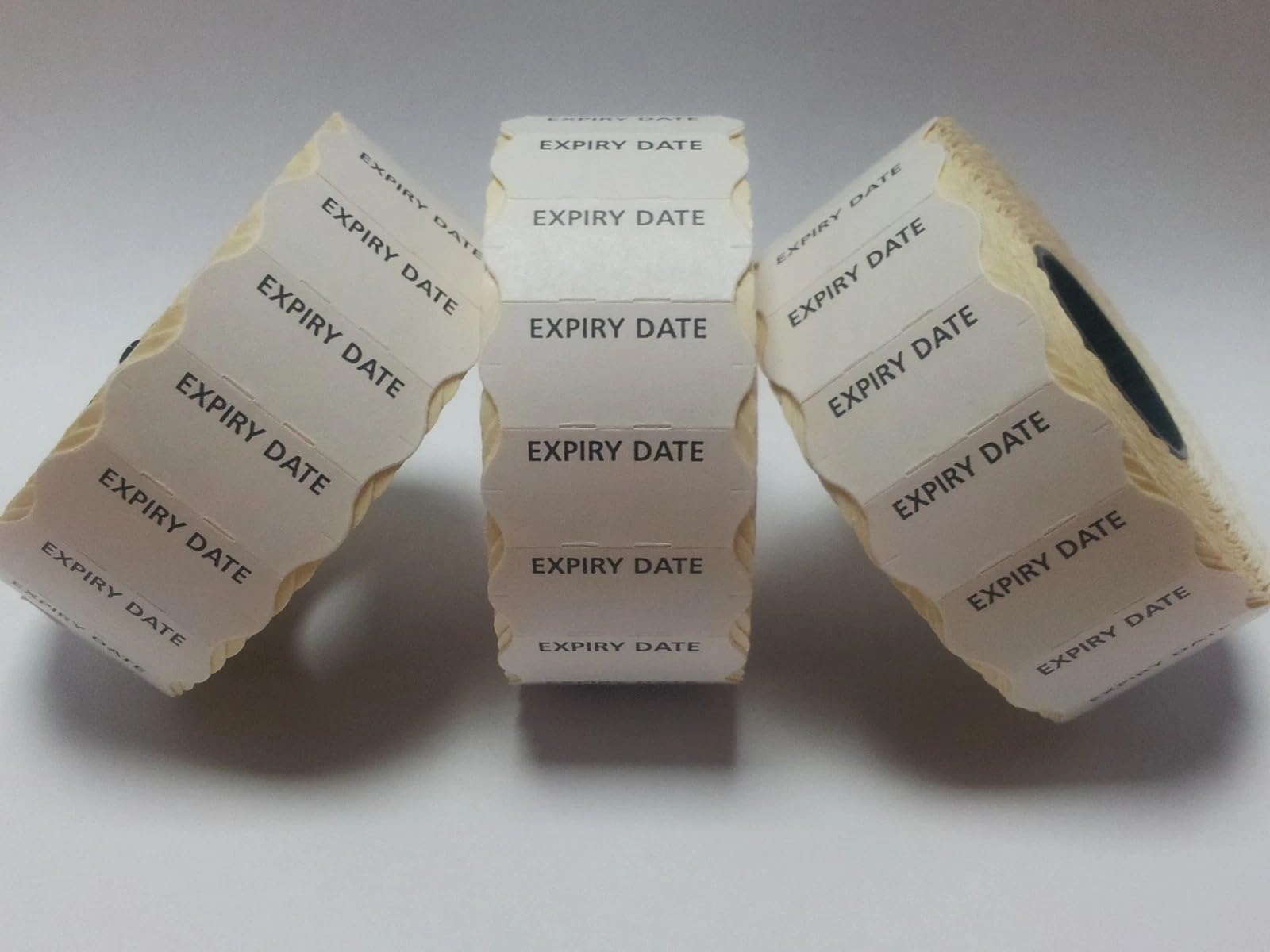 JIO CT4 26 x 12 mm Price Gun Label Stickers Tags, Compatible with Avery, sato, Puma, Lynx, motex & Many More Price Gun Refill for Retail Shop and Tagging | Color Expiry Date | Pack of 10