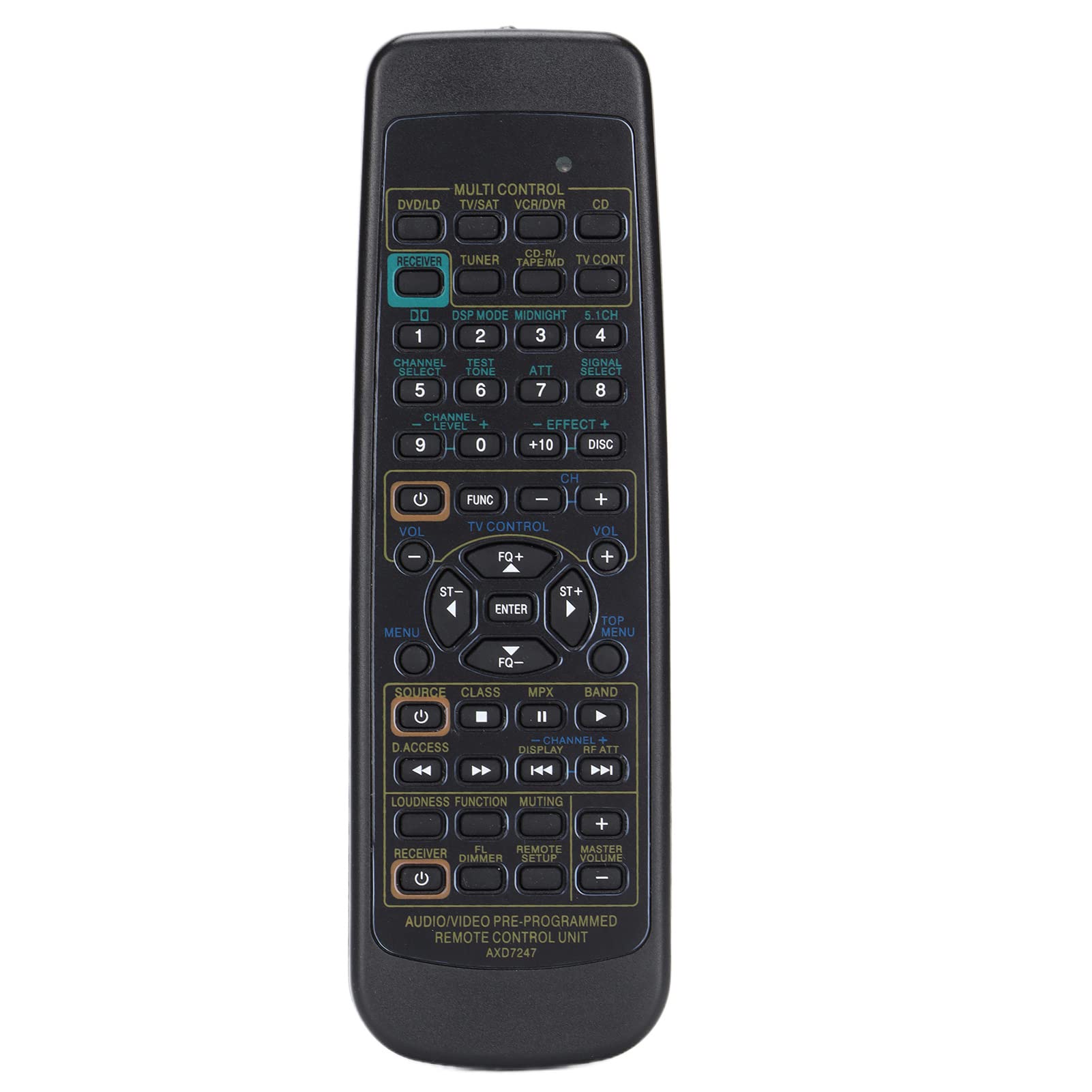 Remote Control, Remote Control for PIONEER VSX‑D309 VSX‑D409 VSX‑D411 VSX‑D411S VSX‑D412 VSX‑D412S VSX‑D510 Audio and Video Receiver