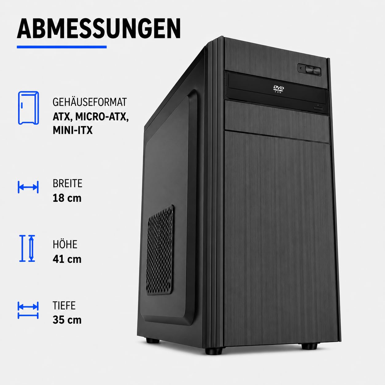 (Germania) PC Fisso Desktop NUOVO • Cpu intel core i7-8700 • 32GB RAM DDR4 • 1Tb SSD nvme • Windows 11 Pro • WiFi • Office 365 • Pronto All'Uso • USB 3.0 • wifi • Professionale per Ufficio