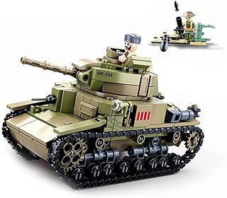 DAHONPA M13/40 Tank Army Building Block (463 piezas), WW2 Military Historical Collection Modelo con 2 figuras de soldado, ...