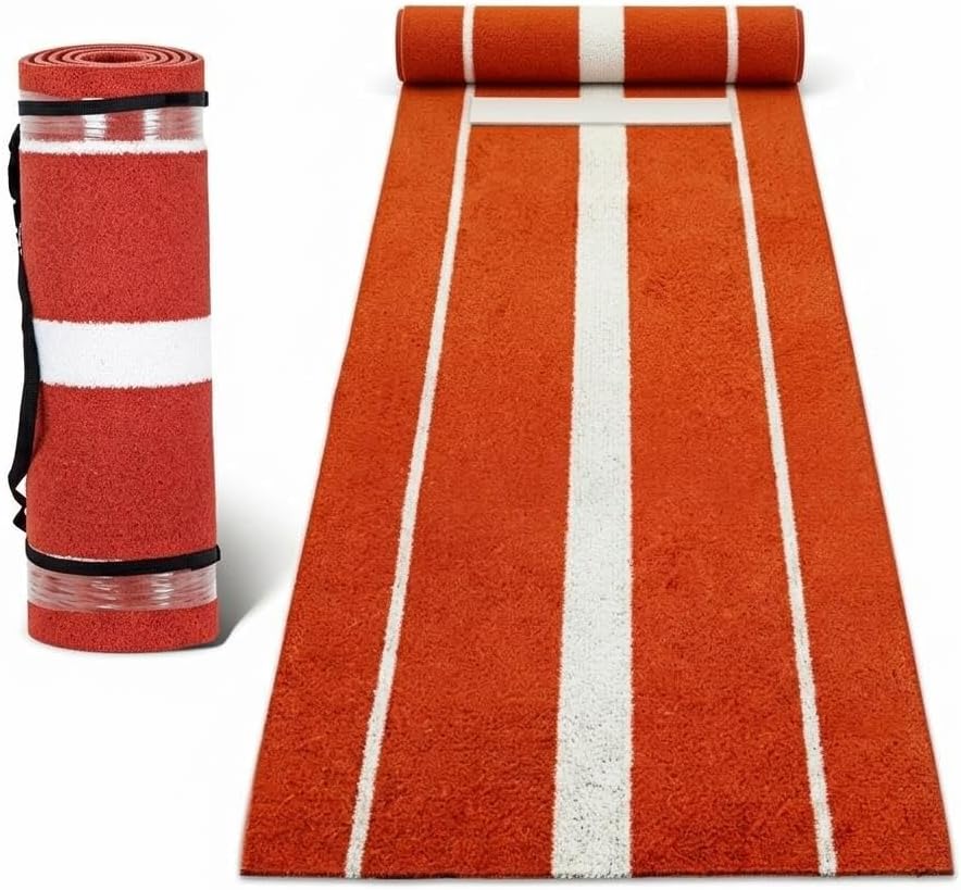 10' X 3' Baseball Mat with Non-Slip EVA Foam, Reinforced Support, Joint Protection, Softball Pitching Mat for Accurate Pitching Training, Ideal for Portable Anywhere Practice