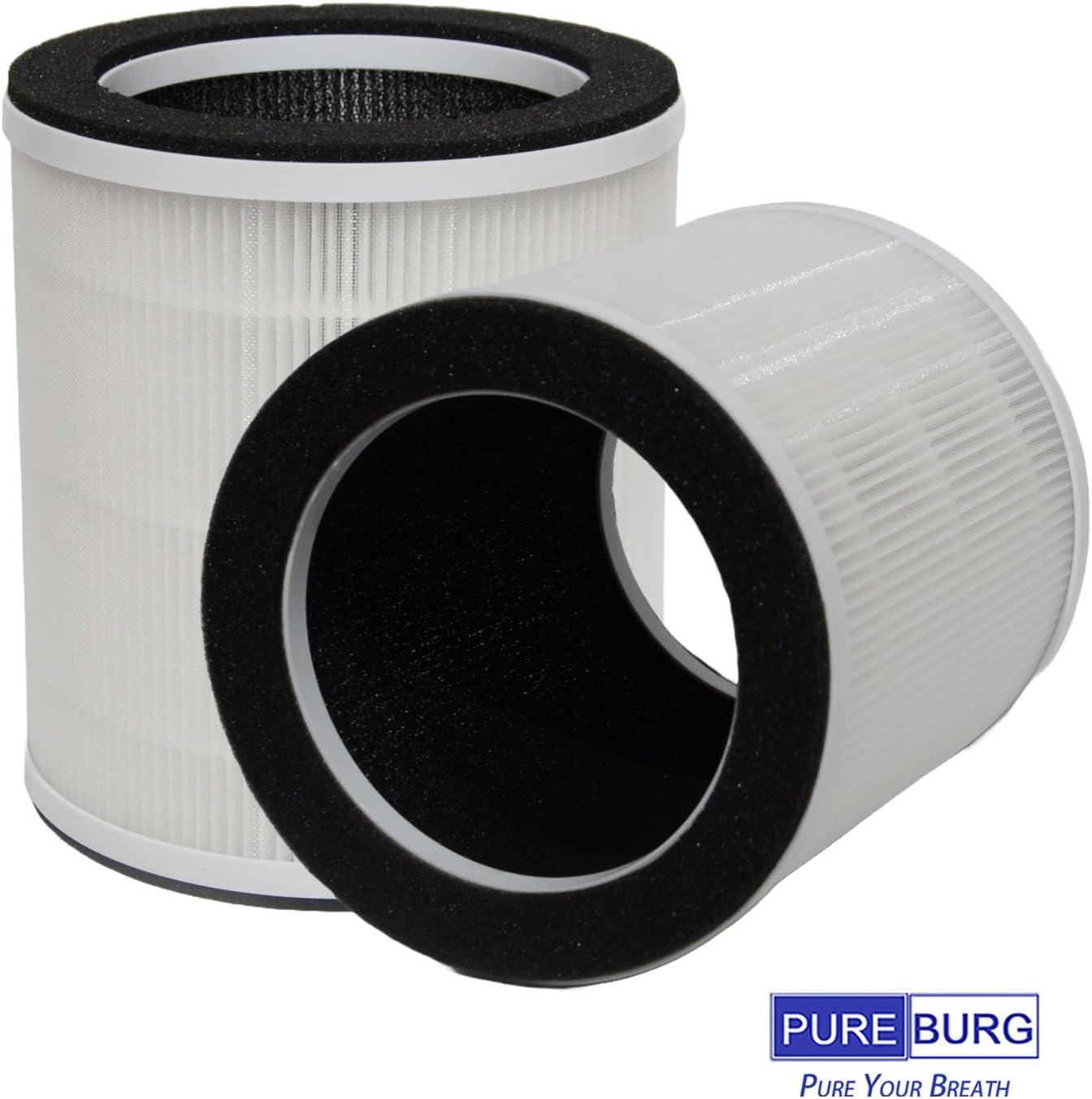 PUREBURG Replacement Filter Compatible with Dayette AP201 Air Purifier, 2-Pack H13 HEPA Activated Carbon 3-Stage Filtration Air Clean Dust VOCs Odor - Image 3