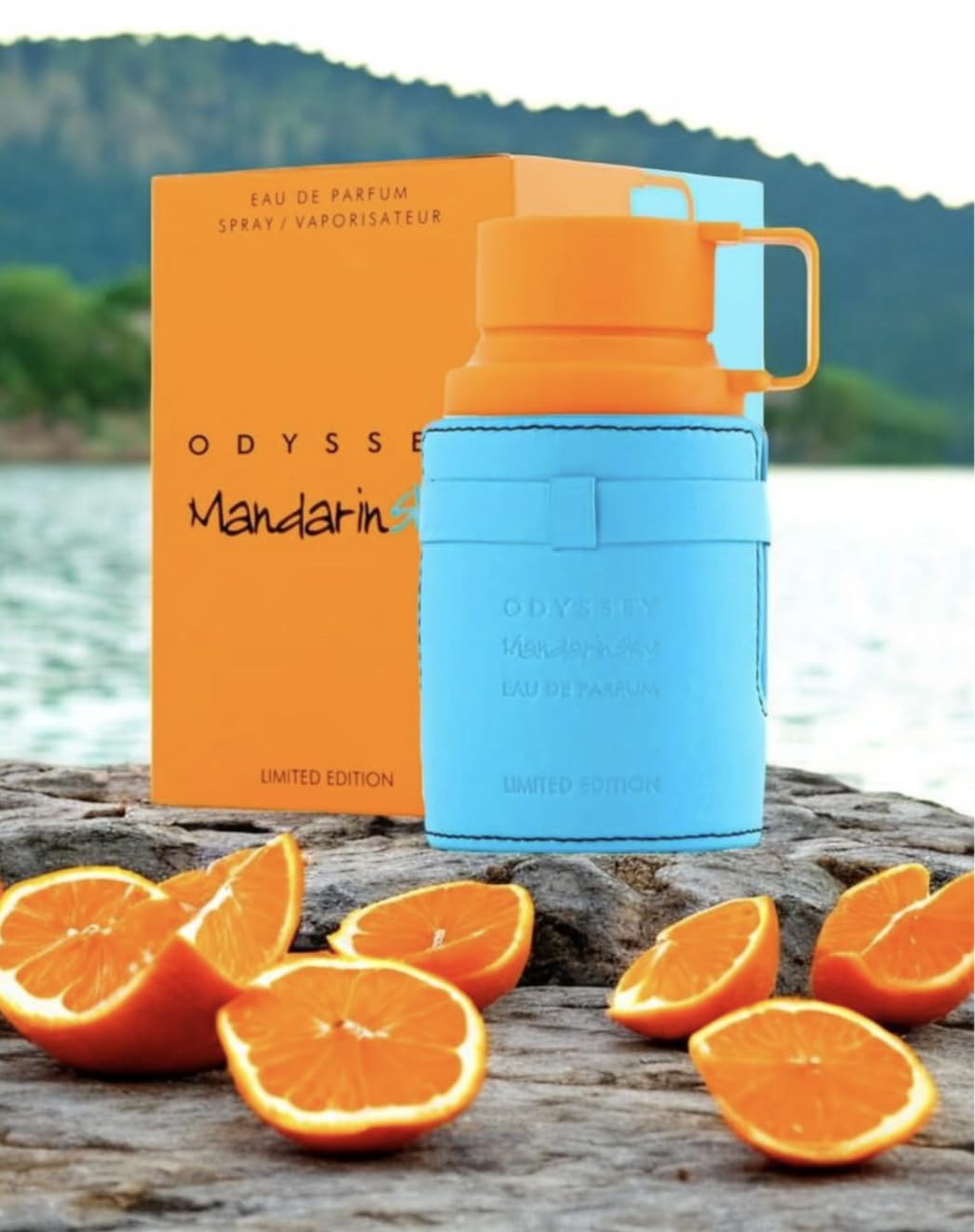 Perfume Odyssey Mandarin Sky Original 100ML, Perfume Árabe de Larga Duración, Eau De Parfum Importado desde E.A.U, Incluye Atomizador 5ML, Aroma Cítrico-Amaderado con Notas Exóticas (Mandarin Sky)