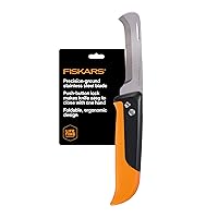 Vista 11 de Fiskars Hori Hori - Cuchillo de jardín con funda, herramienta de mano de jardinería multiusos resistente para deshierbe, plantar, excavar