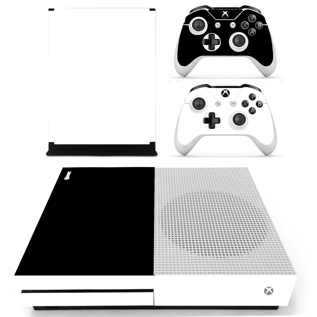DOTBUY Vinyl Decal Full Body Skin Sticker For Microsoft Xbox One S Console And 2 Controllers And Kinect 2.0 (Carbon Fiber Black) — view 46
