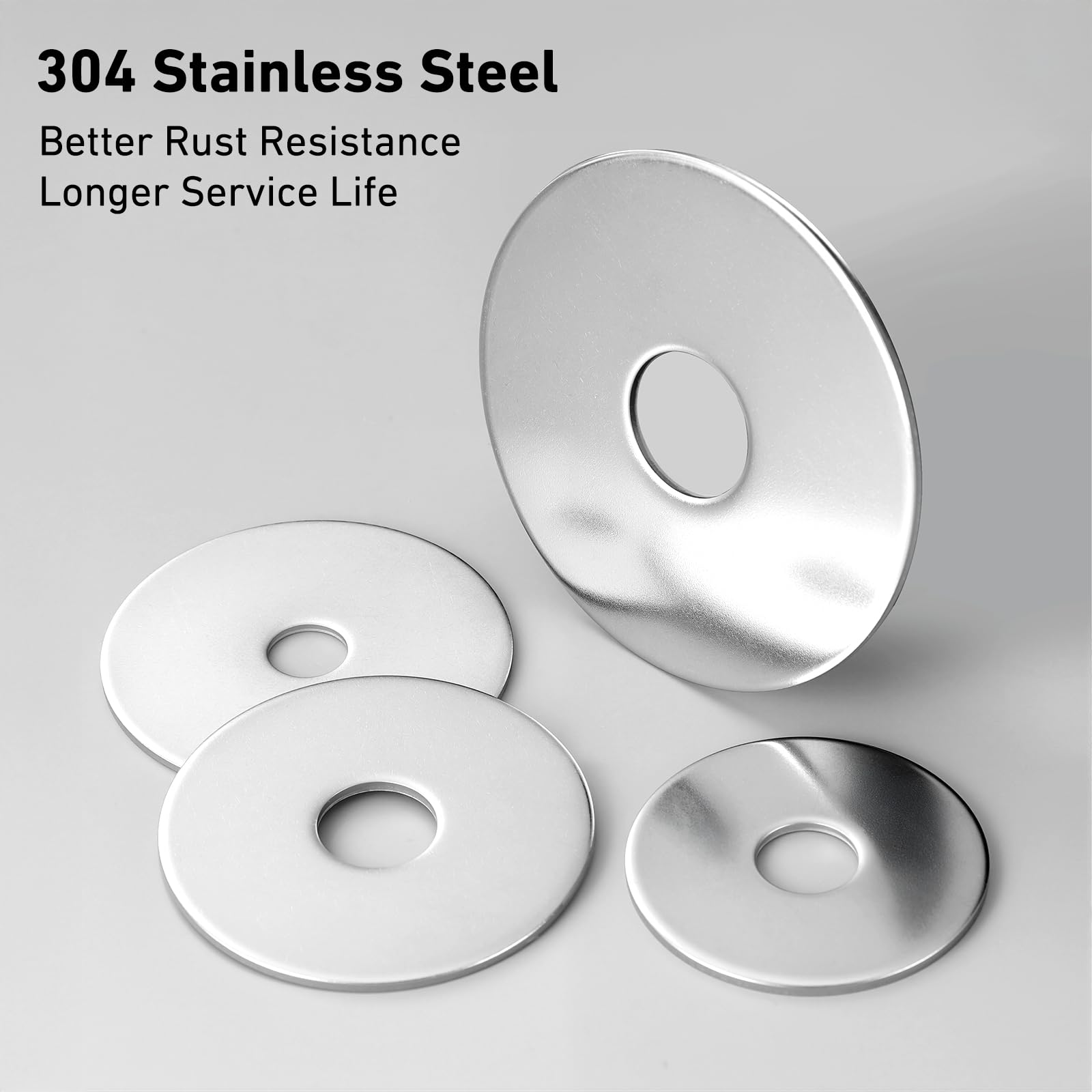 Stainless Steel Fender Washers - 100 PCS Kit -3