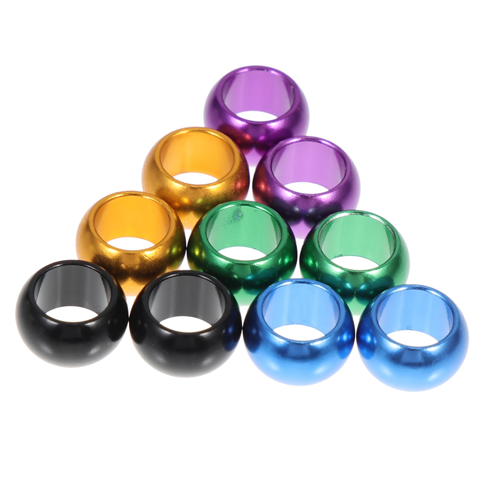 POPETPOP 10pcs Pigeon Aluminum Ring Birds Leg Bands No Letter Foot Ring Homing Pigeon Supplies