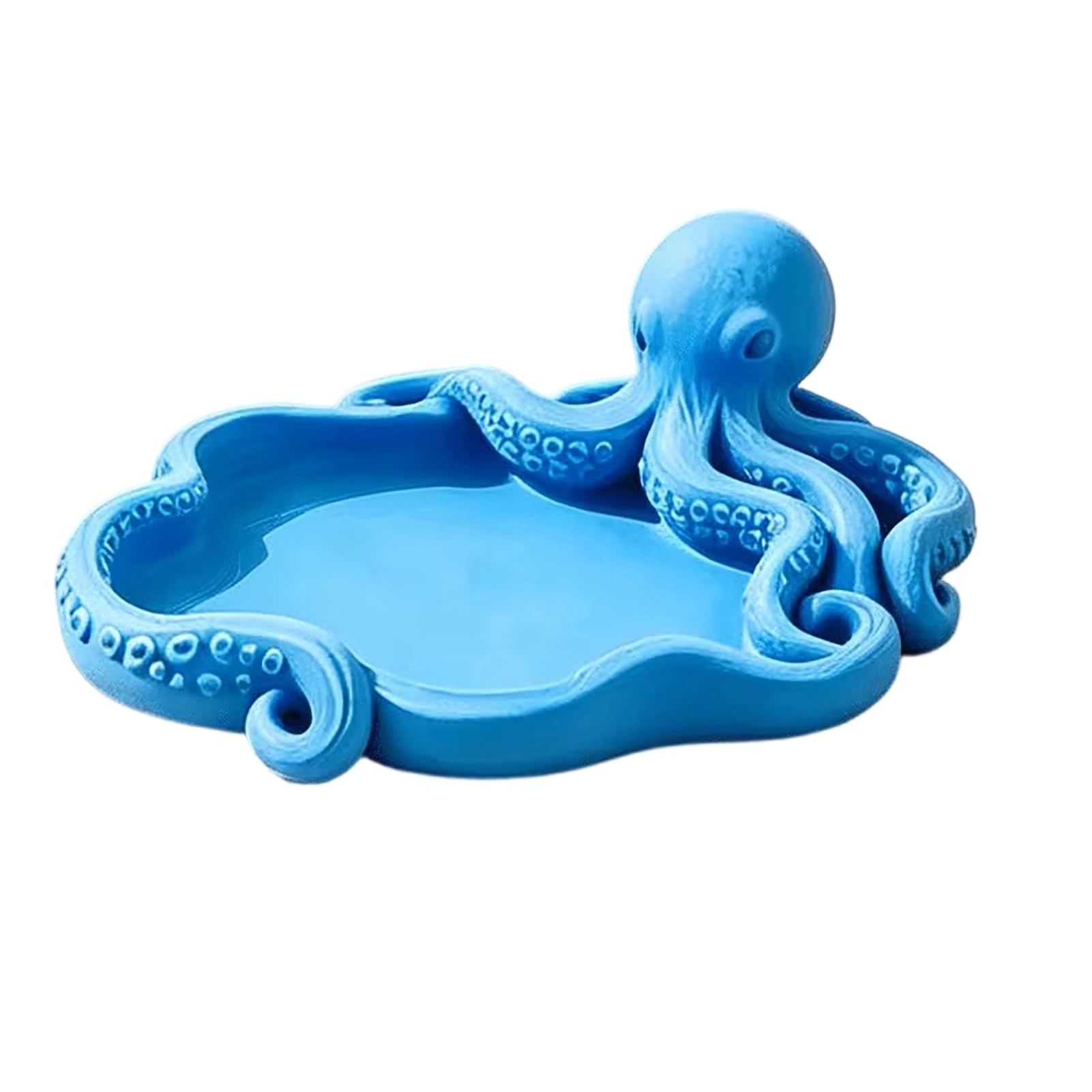 matumou 3D Printed Octopus Jewelry Tray, Ocean Earrings Necklace Ring Dish Tray, Decorative Keys Trinkets Holder Organizer Tray