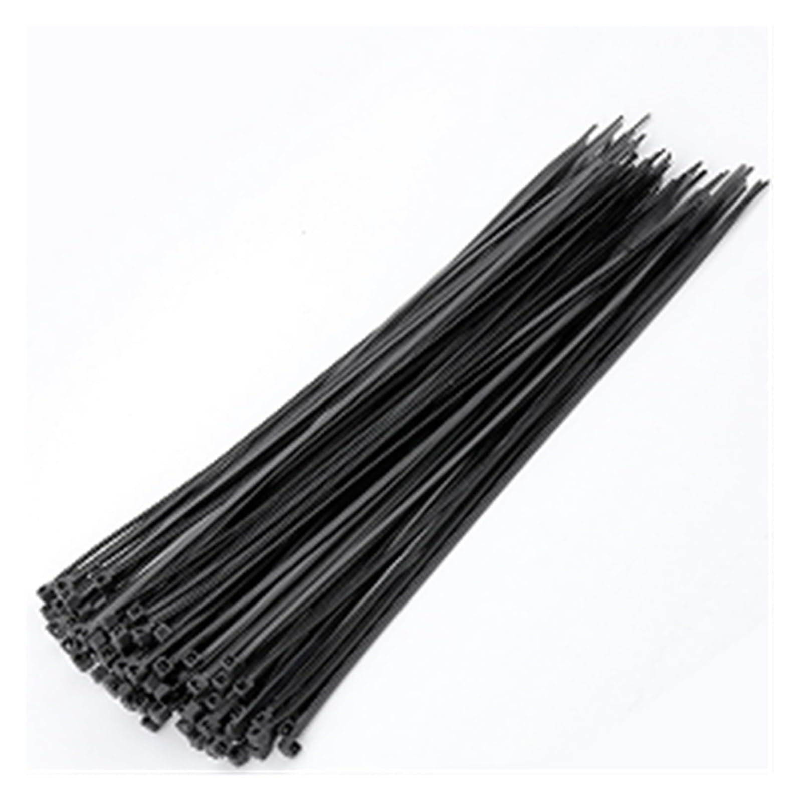 Nylon Cable Ties, Black Self-Locking Nylon Cable Ties 3x60mm to 5x200mm 100/1000 Pieces(4x150mm)