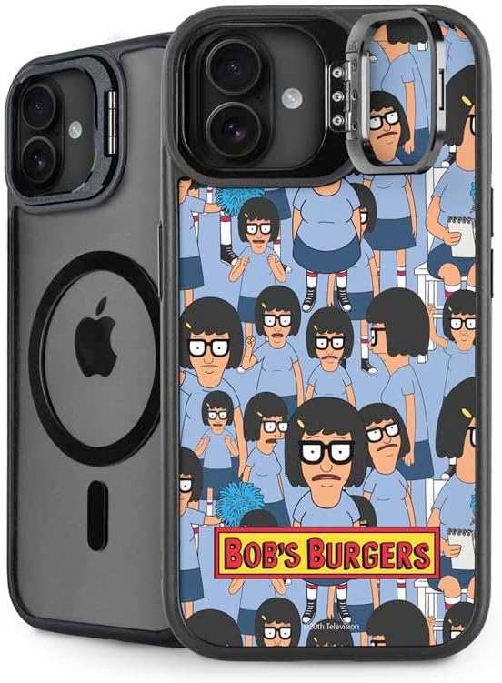Skinit Kickstand Phone Case Compatible with iPhone 16 Plus - Officially Licensed Bobs Burgers Tiles Design