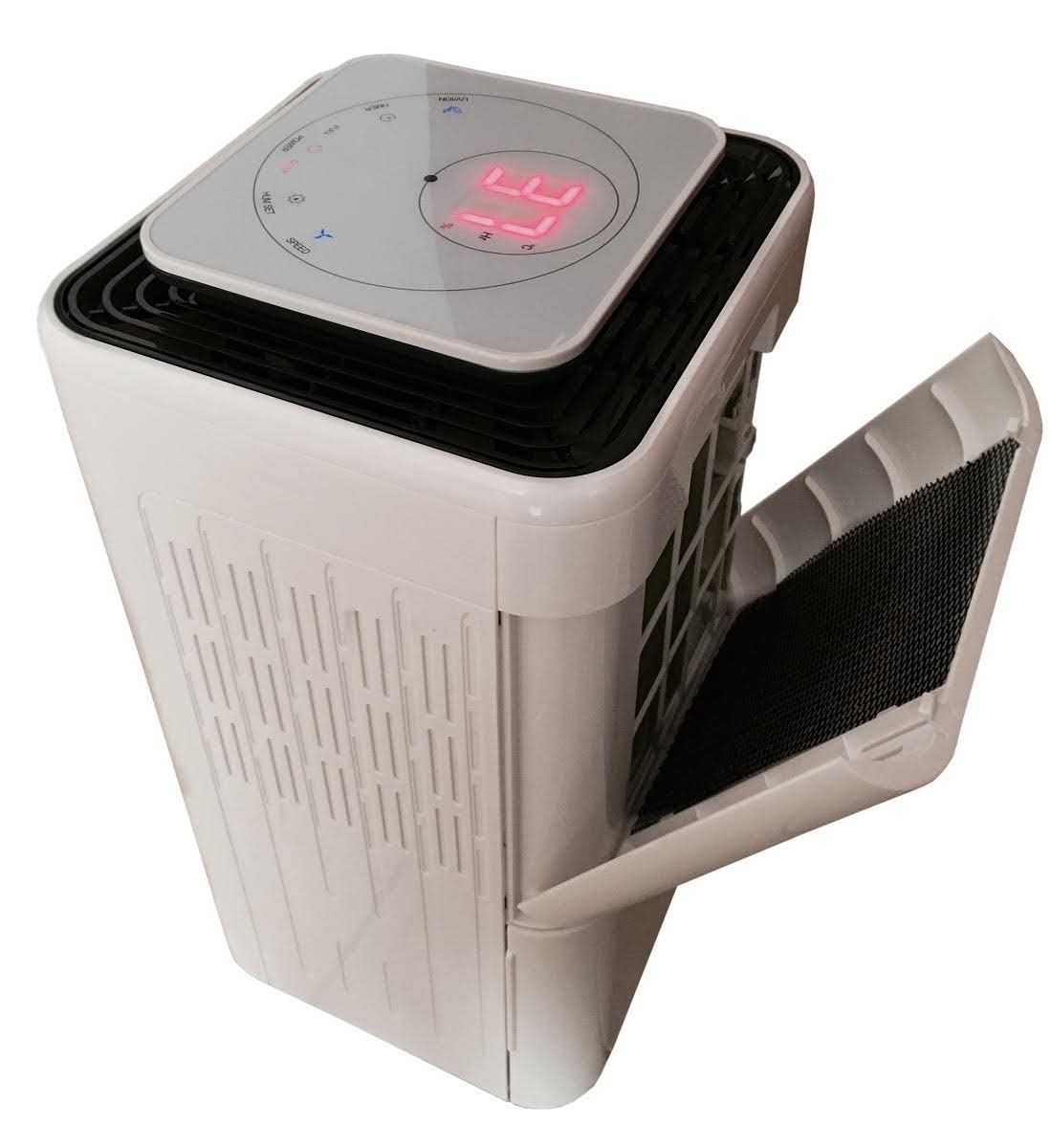 Fral Osuszacz powietrza elektrycznego, 12 l/24h, osuszacz powietrza, wyświetlacz cyfrowy, suszenie w suszarce, osuszanie w piwnicy, mieszkaniu, rezydencji, garażu do 190 m³/h