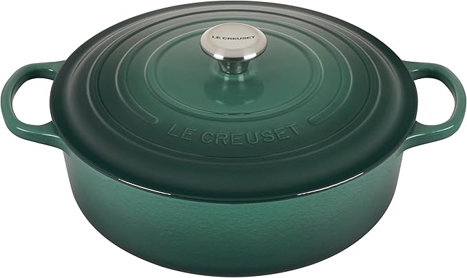 Le Creuset Horno holandés redondo ancho, de hierro fundido esmaltado, 6.75 cuartos de galón., Artichaut