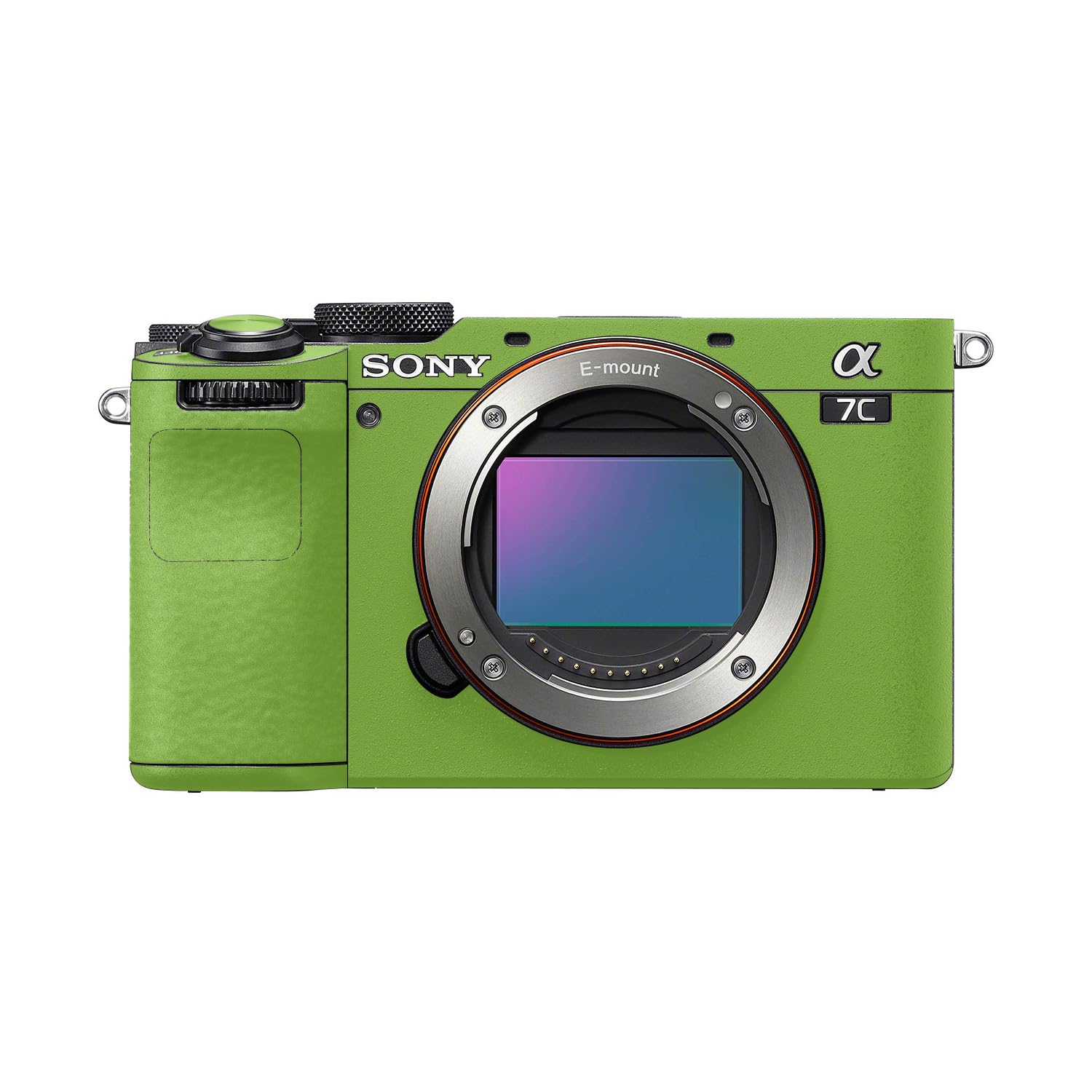 Camera Skin Compatible with Sony A7C Mark II (2023) - Solid Lime Green - Premium 3M Vinyl Protective Wrap Decal Cover - Easy to Apply | Crafted in the USA by MightySkins