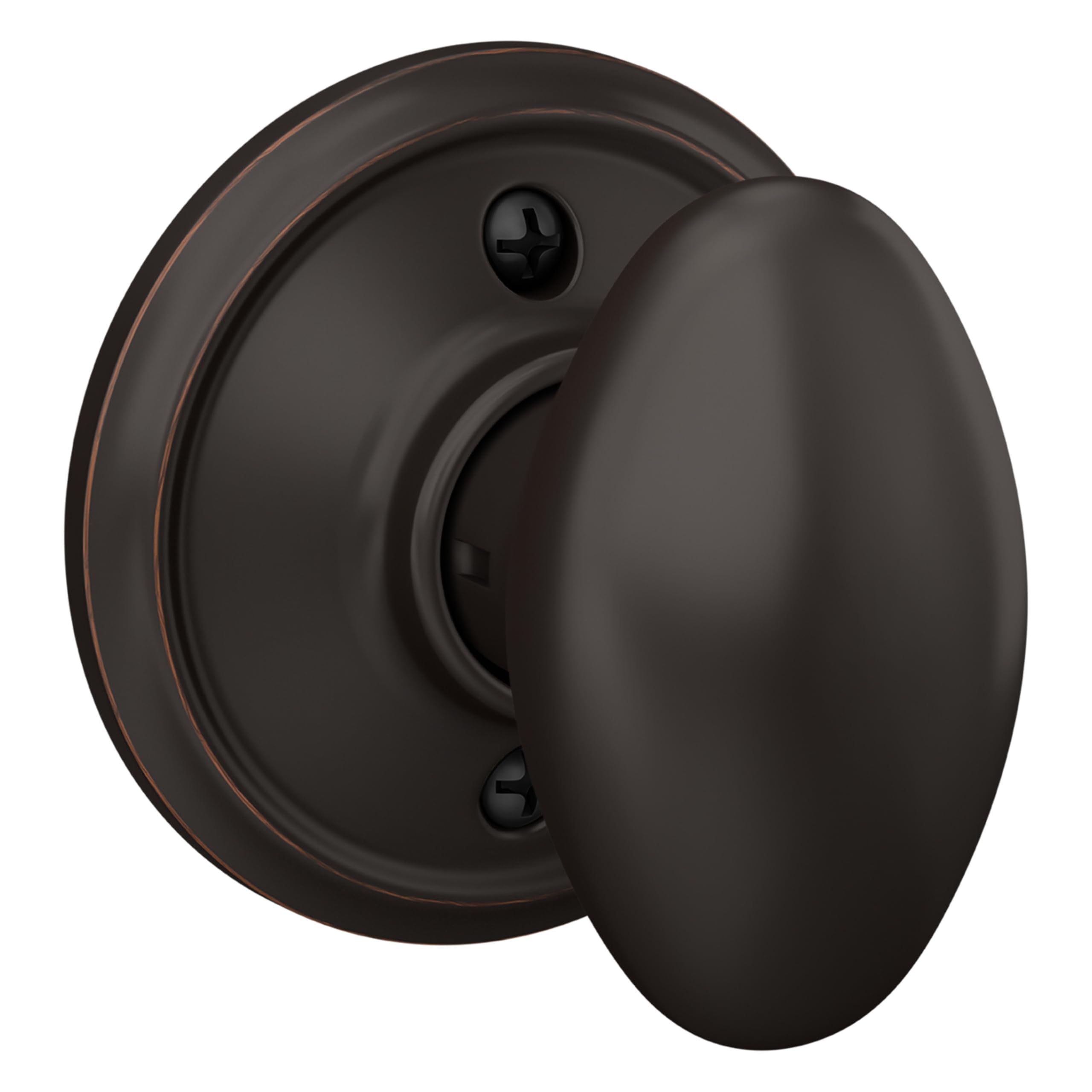 SCHLAGE 637256 Siena Dummy Knob, Aged Bronze, Standard