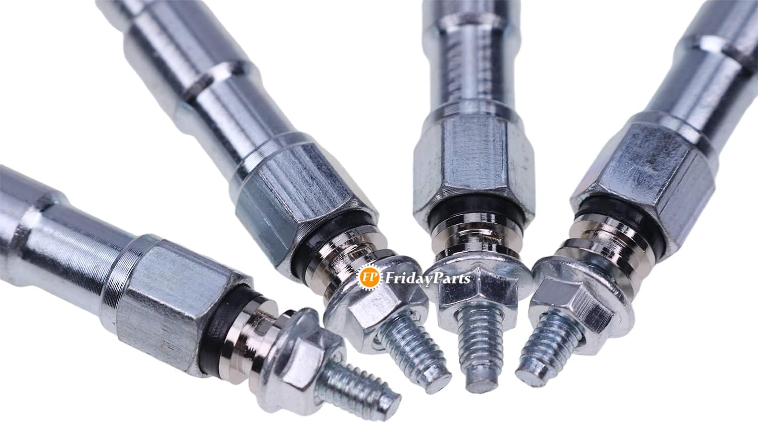 FridayParts 4 PCS Glow Plug 7008447 7008500 Compatible for Bobcat Skid Steer Loader S630 S650 T630 T650