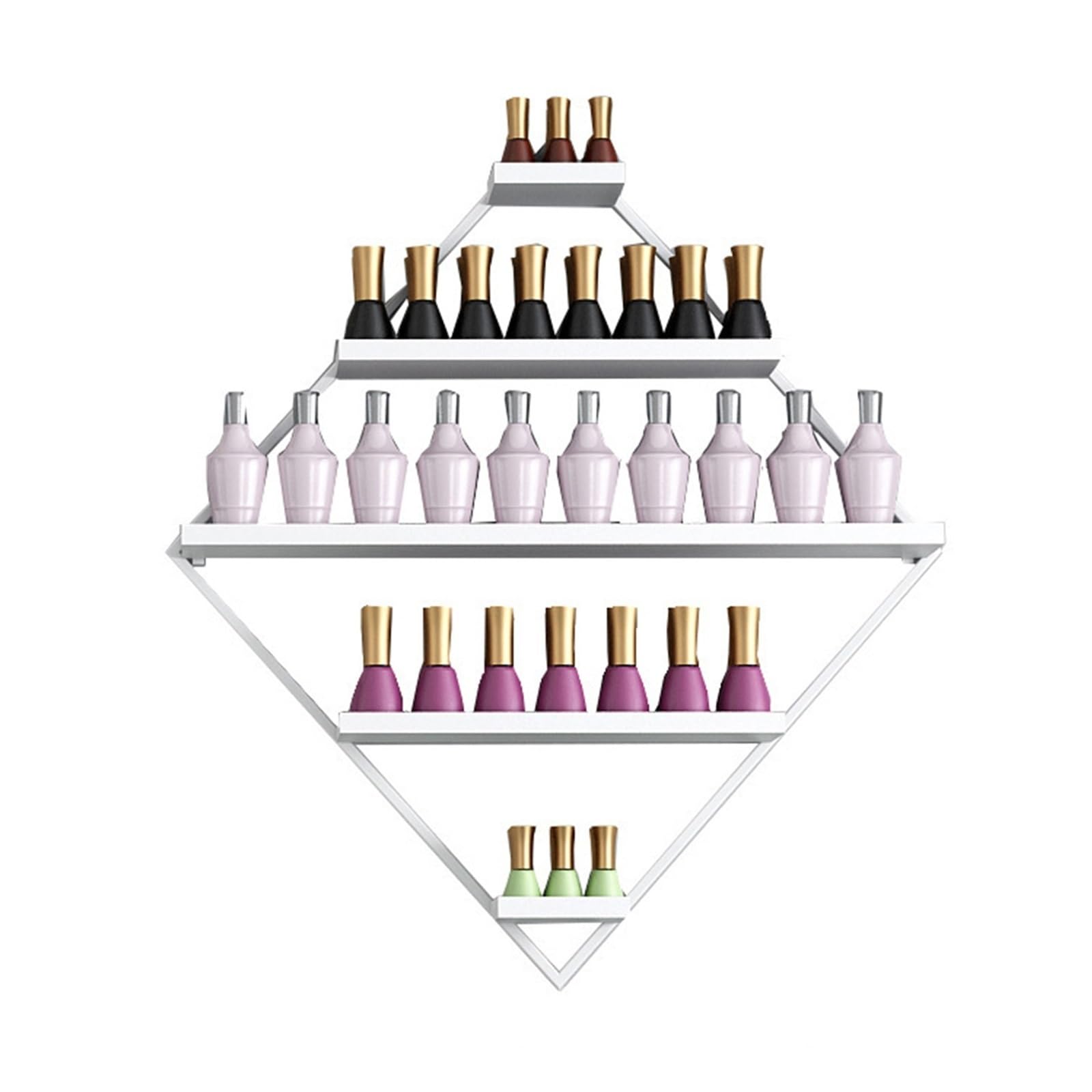 Genérico Expositor de esmaltes de uñas, aceites Esenciales y Maquillaje para Montaje en Pared. Soporte para esmaltes de uñas, Estante para aceites Esenciales y Organizador de Maquillaje para Montaje