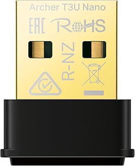 TP-Link Nano USB WiFi Adapter for PC(Archer T3U Nano)-AC1300 2.4G/5G Dual-Band Wireless Network Transceiver Adapter for Desktop PC, Travel Size, Supports Windows 11,10, 8.1, 8, 7 / up to Mac OS 10.15