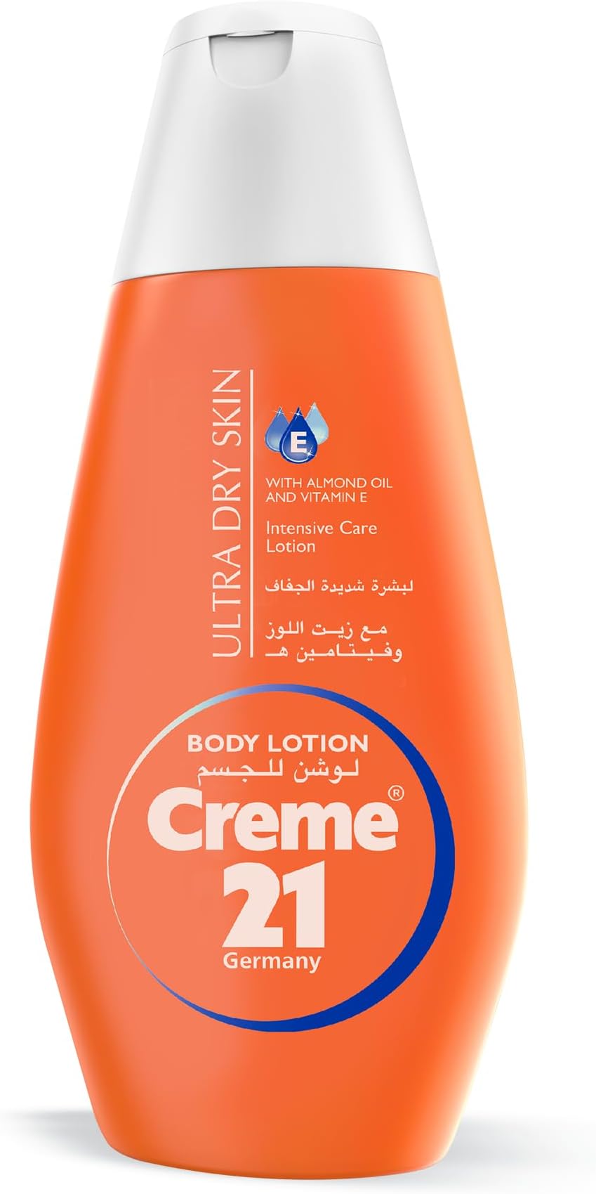 Body Lotion for Dry to Ultra Dry Skin - 400 ml | Deep Moisturization with Vitamin E & Almond Oil | Hydrating Formula for 24H Moisture Skin Care | Lightweight & Non Sticky | Made in Germany