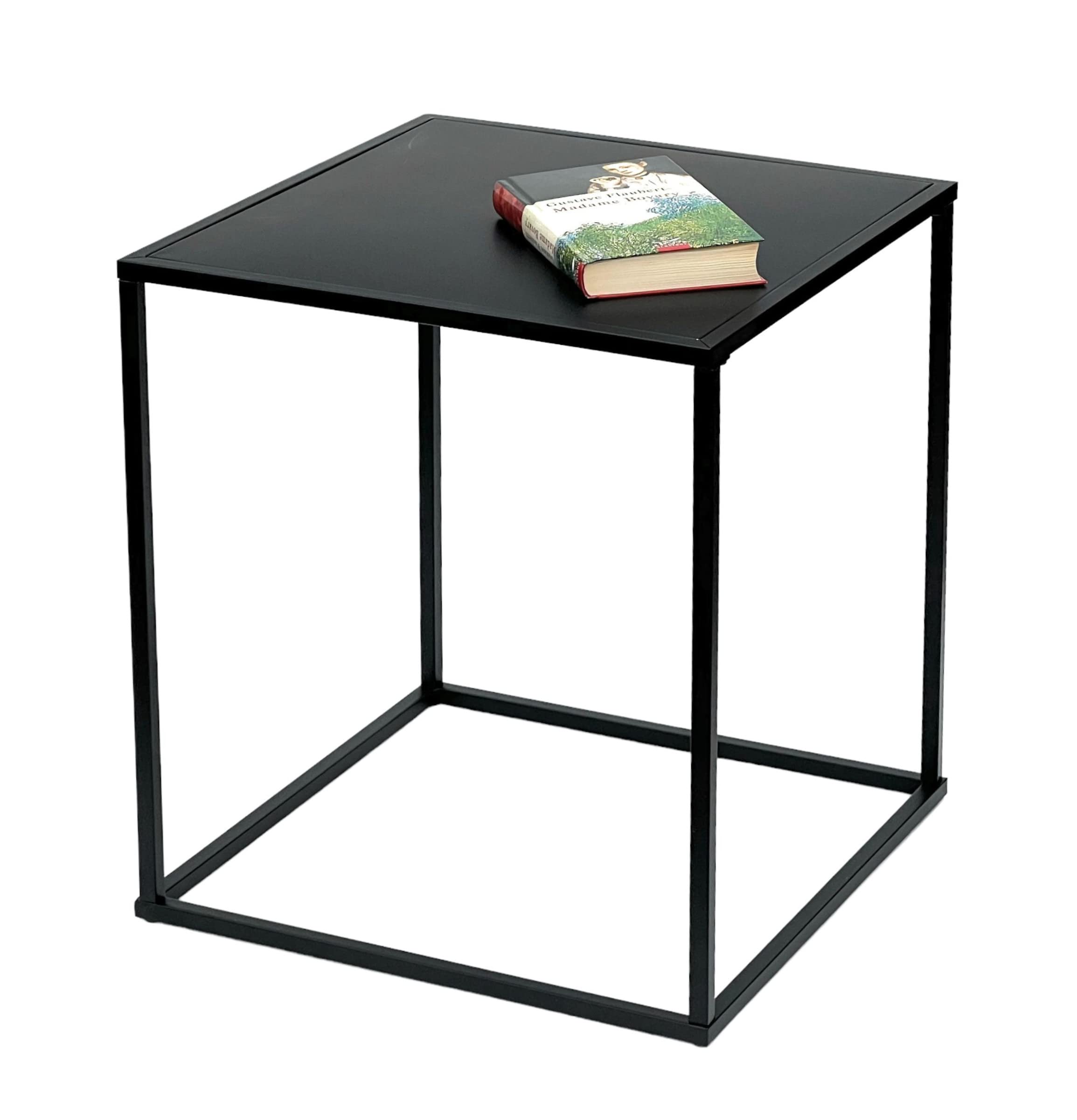 Tavolino da saolotto 120x60cm rettangolare colore bianco e nero - Concord