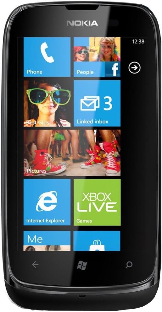 Lumia 610 Sim Free Mobile Phone - Black