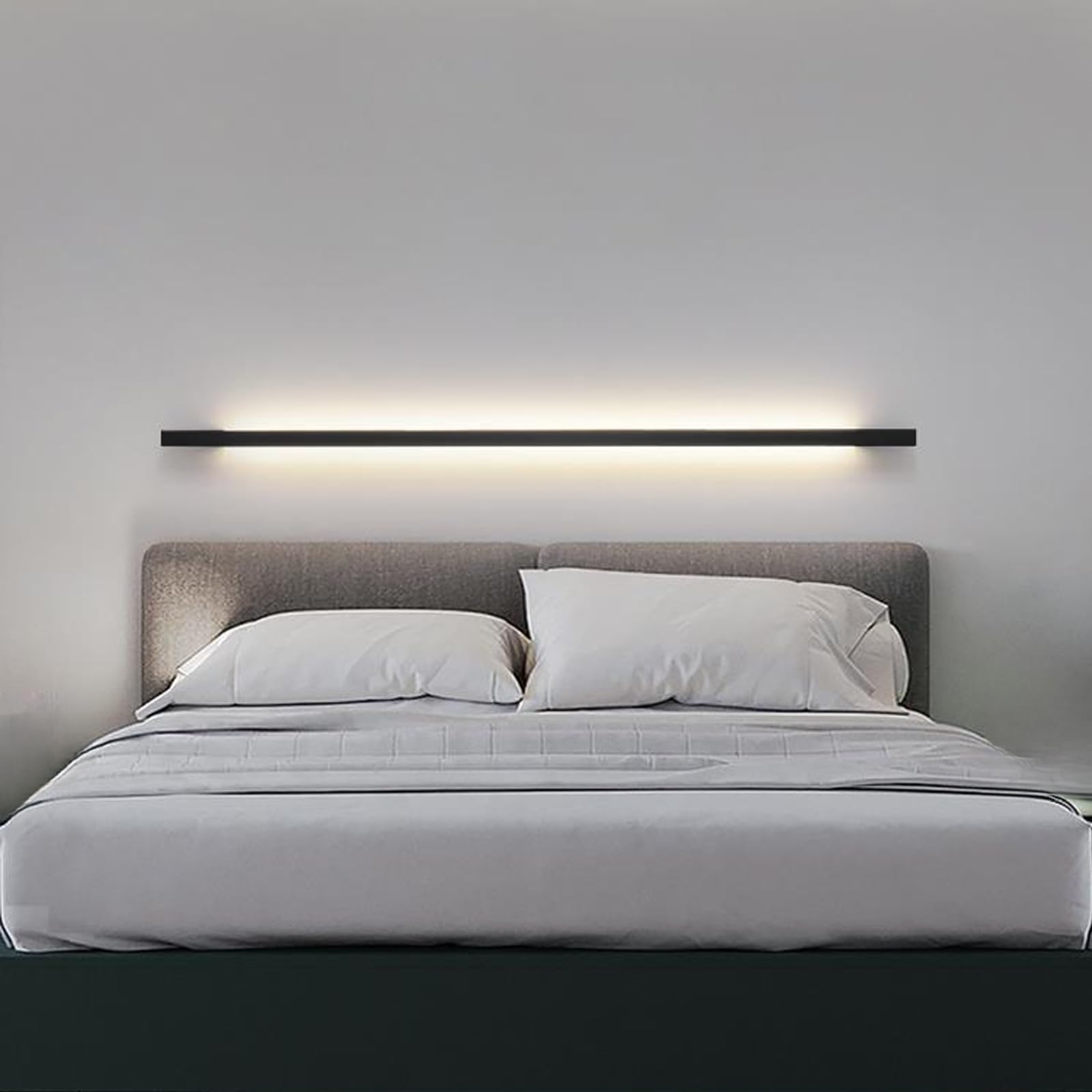 Aplique de pared LED rectangular de 60cm con luz tricolor ajustable para pasillo 8