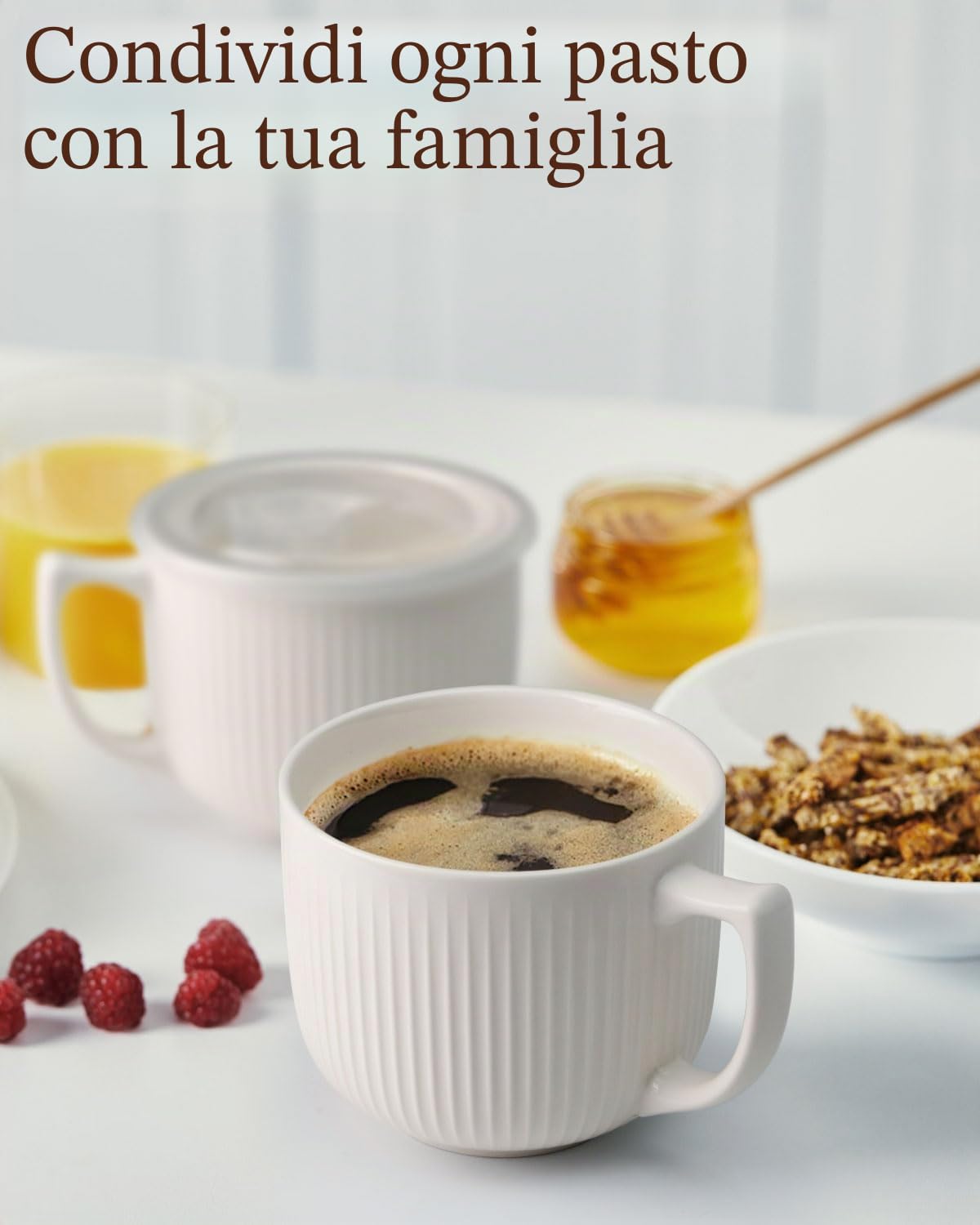 NUTRIUPS 900ml tazza per microonde con coperchio, ciotola per noodles istantanei,ciotole per brodo zuppe con manico, tazza per cereali colazione, ciotola ceramica con coperchio