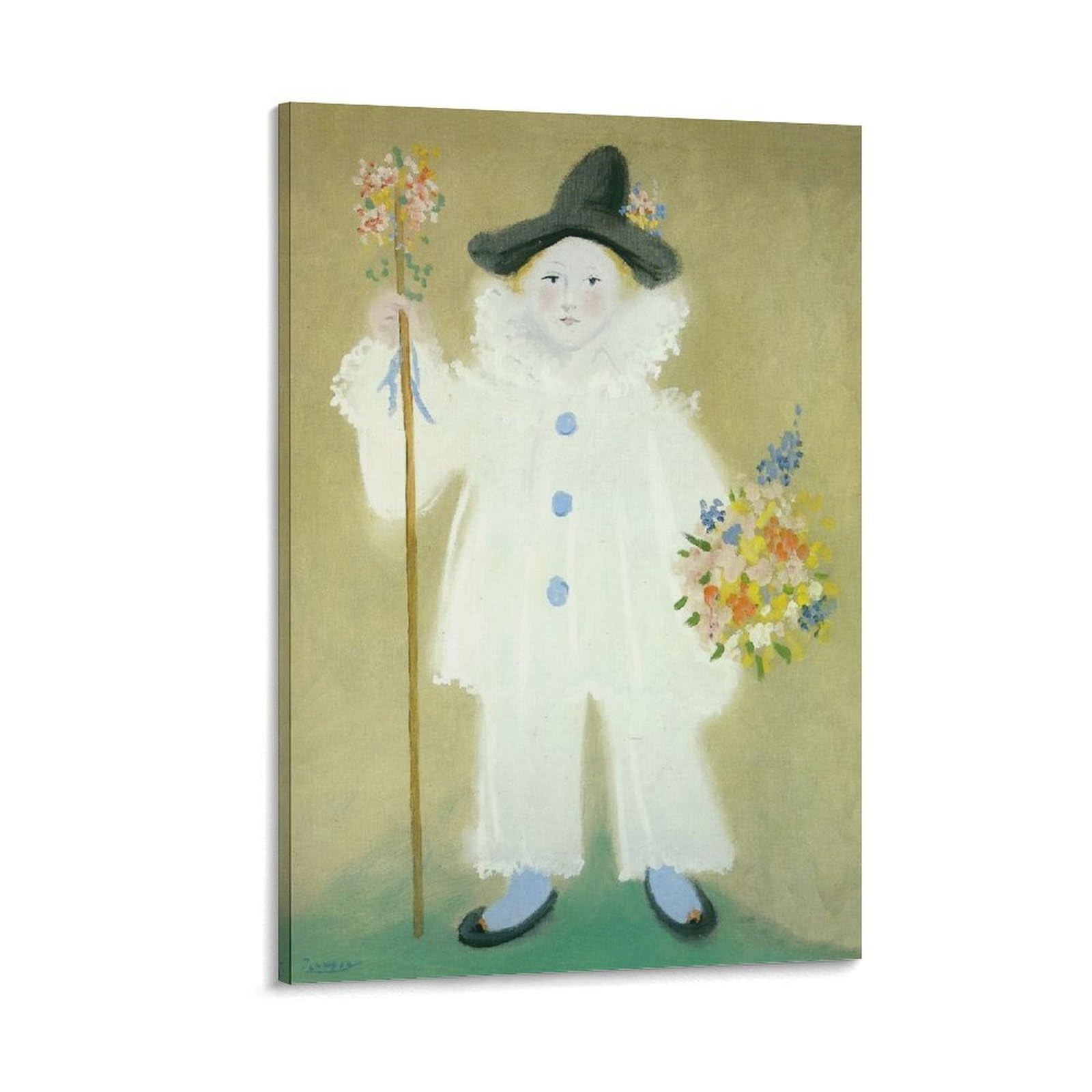 Amazon.co.jp: 画家パブロ・ピカソ 世界の名画 ピエロとしてのパウロの