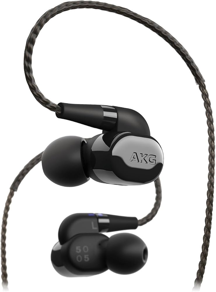 Fones de ouvido intra-auriculares AKG N5005 de classe de Fones de ouvido intra-auriculares AKG N5005 de classe de